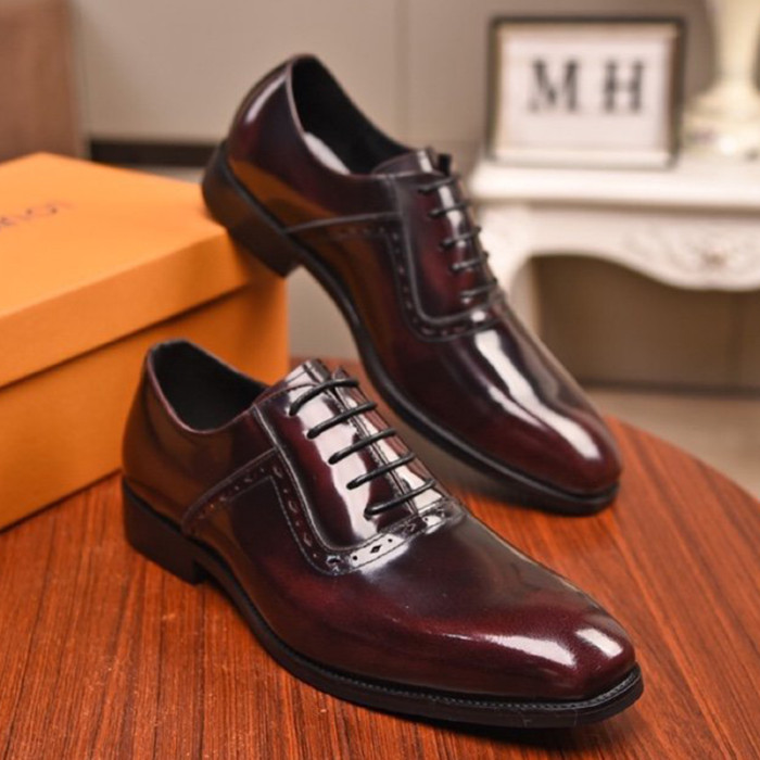 Louis Vuitton Men Shoes Business Luxury Brand LV Dress Shoes with Original Box