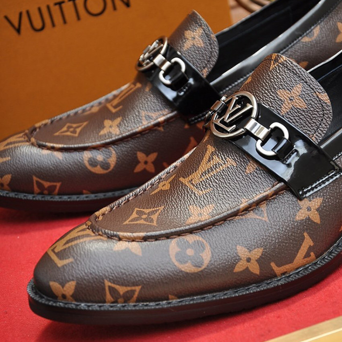 Louis Vuitton Men Shoes Business Luxury Brand LV Dress Shoes with Original Box