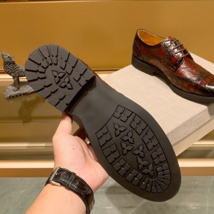 Louis Vuitton Men Shoes Business Luxury Brand LV Dress Shoes with Original Box