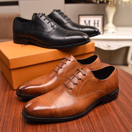 Louis Vuitton Men Shoes Business Luxury Brand LV Dress Shoes with Original Box