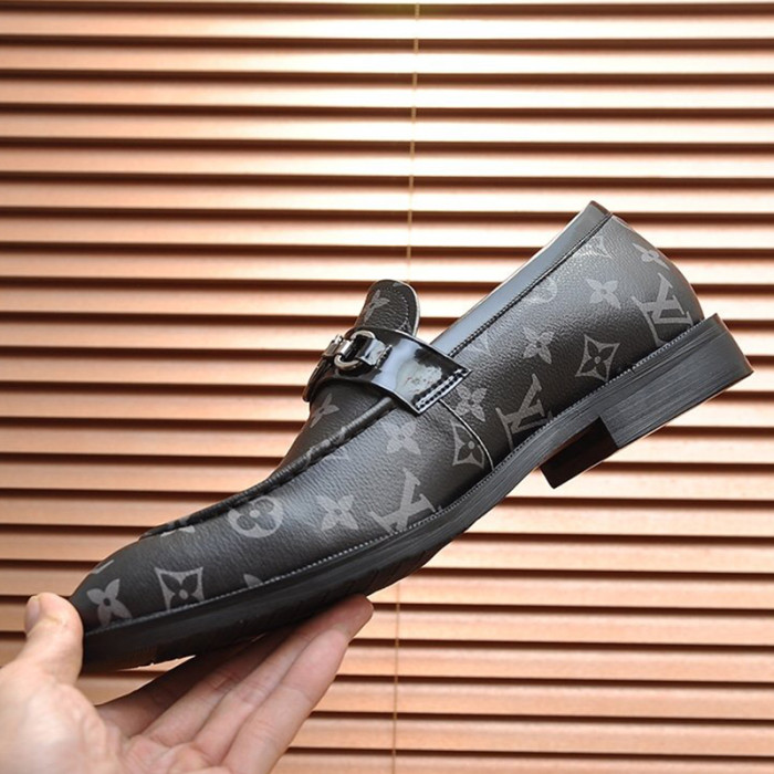 Louis Vuitton Men Shoes Business Luxury Brand LV Dress Shoes with Original Box