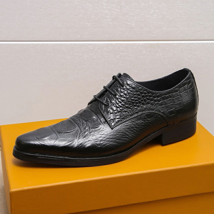 Louis Vuitton Men Shoes Business Luxury Brand LV Dress Shoes with Original Box