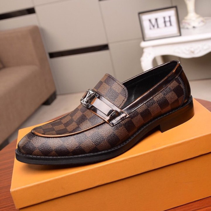 Louis Vuitton Men Shoes Business Luxury Brand LV Dress Shoes with Original Box