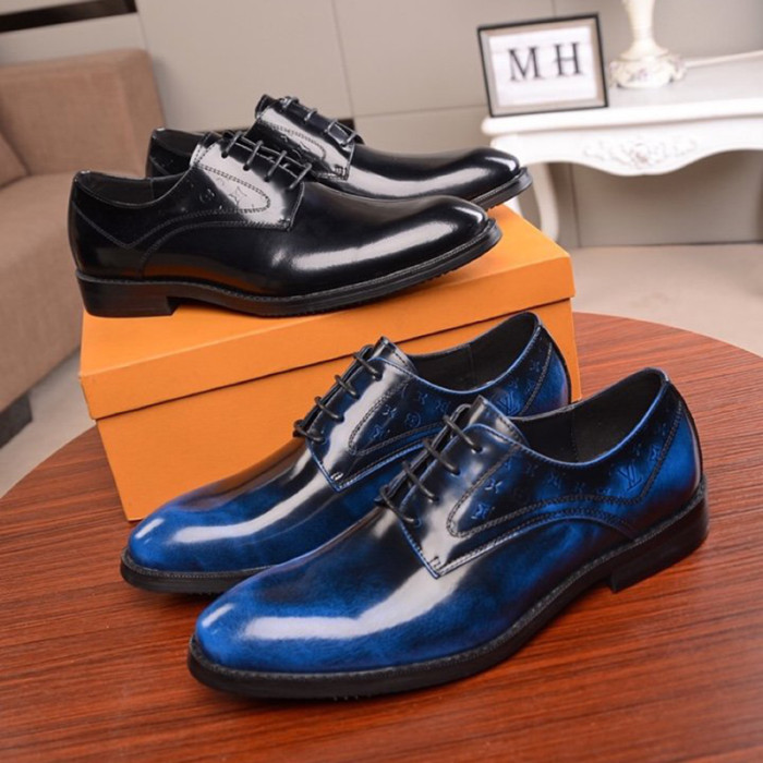 Louis Vuitton Men Shoes Business Luxury Brand LV Dress Shoes with Original Box