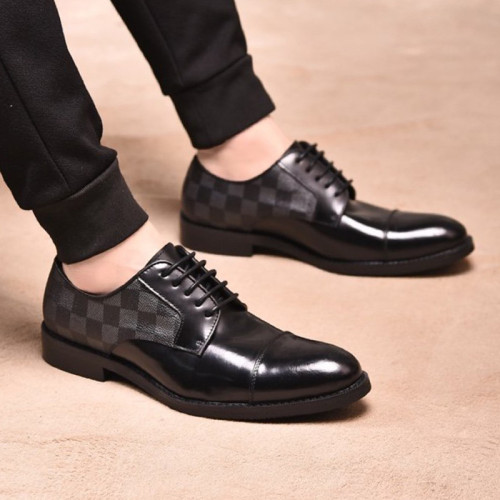Louis Vuitton Men Shoes Business Luxury Brand LV Dress Shoes with Original Box