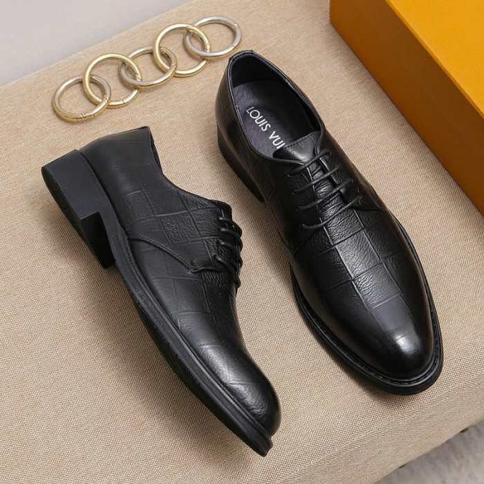 Louis Vuitton Men Shoes Business Luxury Brand LV Dress Shoes with Original Box
