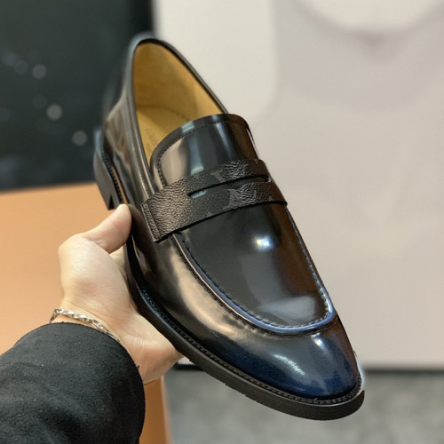 Louis Vuitton Men Shoes Business Luxury Brand LV Dress Shoes with Original Box
