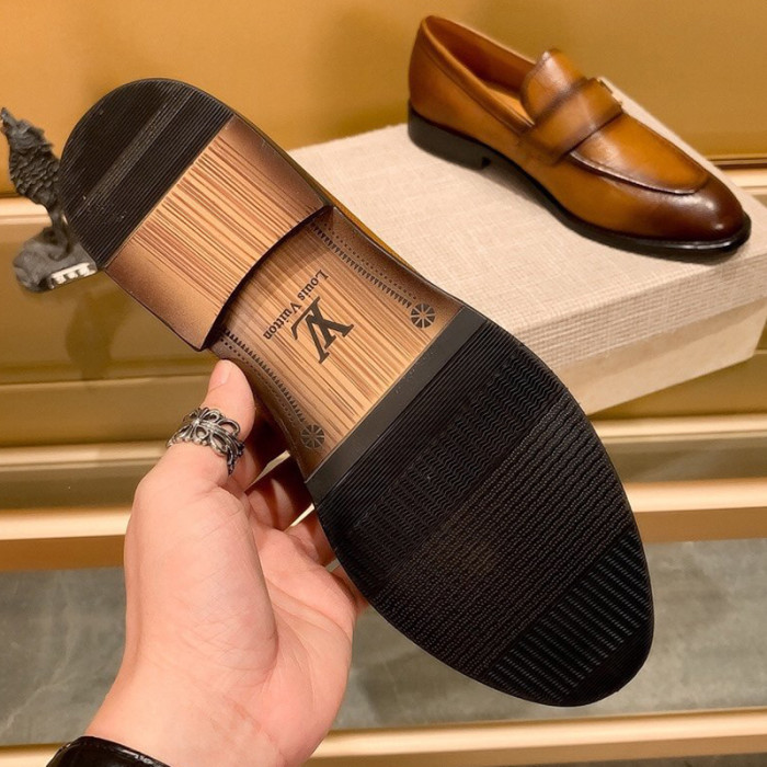 Louis Vuitton Men Shoes Business Luxury Brand LV Dress Shoes with Original Box