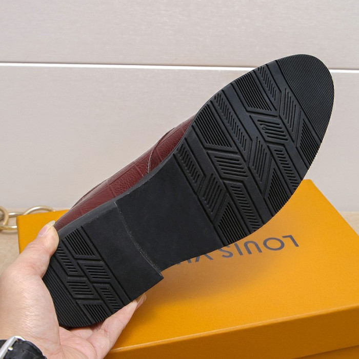 Louis Vuitton Men Shoes Business Luxury Brand LV Dress Shoes with Original Box