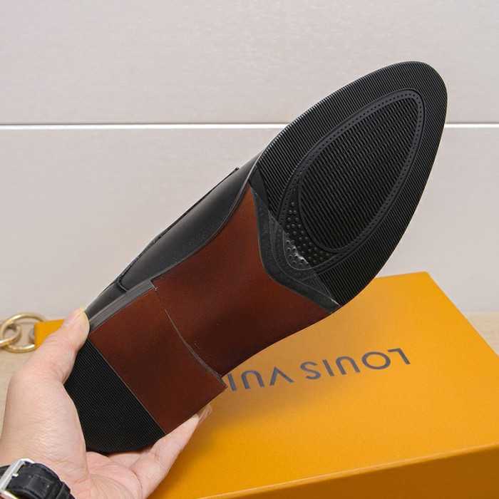 Louis Vuitton Men Shoes Business Luxury Brand LV Dress Shoes with Original Box