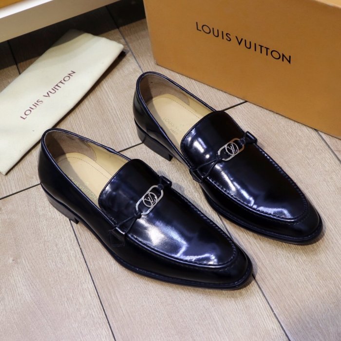 Louis Vuitton Men Shoes Business Luxury Brand LV Dress Shoes with Original Box