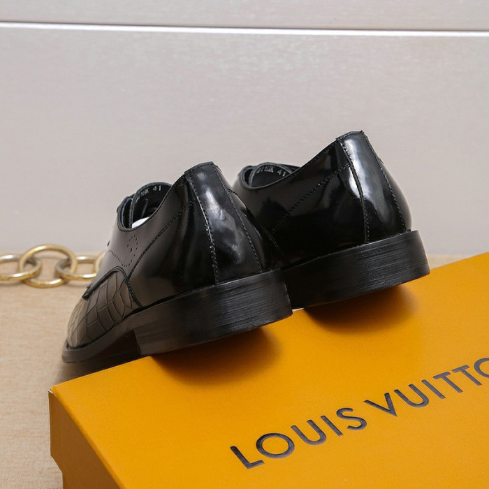 Louis Vuitton Men Shoes Business Luxury Brand LV Dress Shoes with Original Box