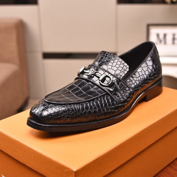 Louis Vuitton Men Shoes Business Luxury Brand LV Dress Shoes with Original Box