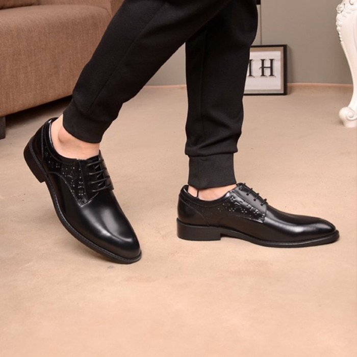 Louis Vuitton Men Shoes Business Luxury Brand LV Dress Shoes with Original Box