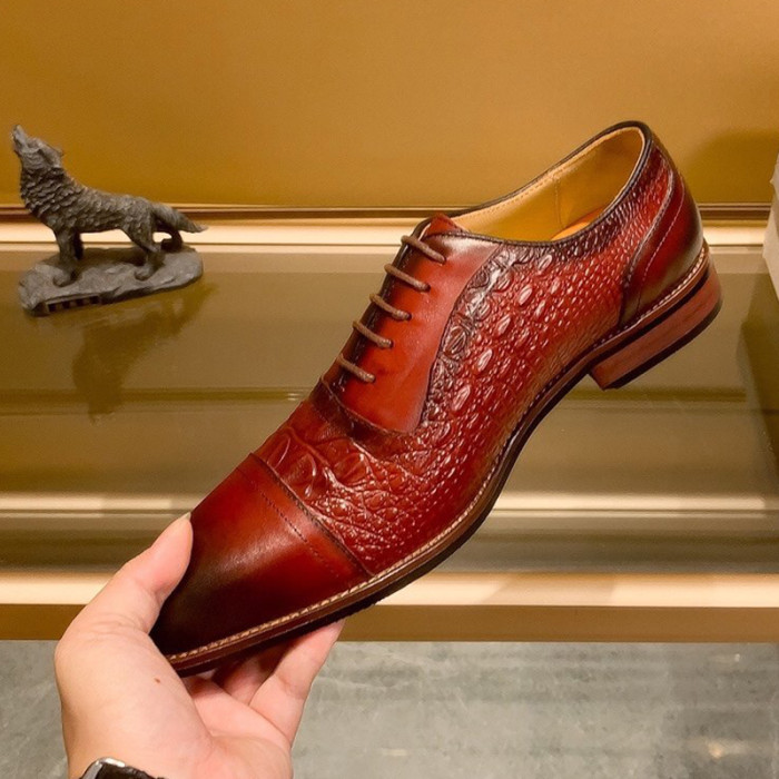 Louis Vuitton Men Shoes Business Luxury Brand LV Dress Shoes with Original Box