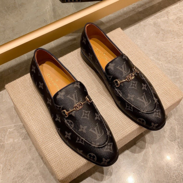 Louis Vuitton Men Shoes Business Luxury Brand LV Dress Shoes with Original Box