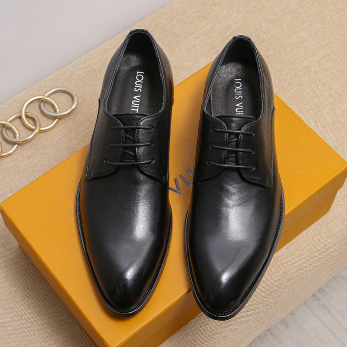 Louis Vuitton Men Shoes Business Luxury Brand LV Dress Shoes with Original Box