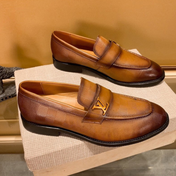 Louis Vuitton Men Shoes Business Luxury Brand LV Dress Shoes with Original Box