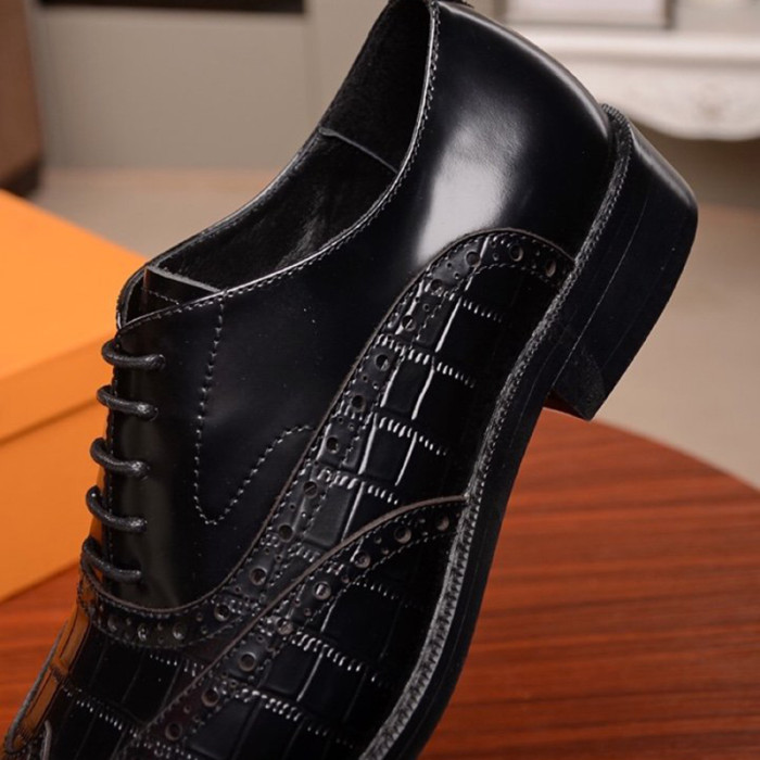 Louis Vuitton Men Shoes Business Luxury Brand LV Dress Shoes with Original Box