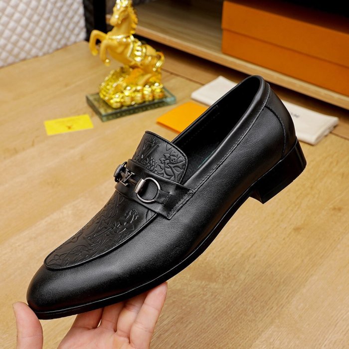 Louis Vuitton Men Shoes Business Luxury Brand LV Dress Shoes with Original Box