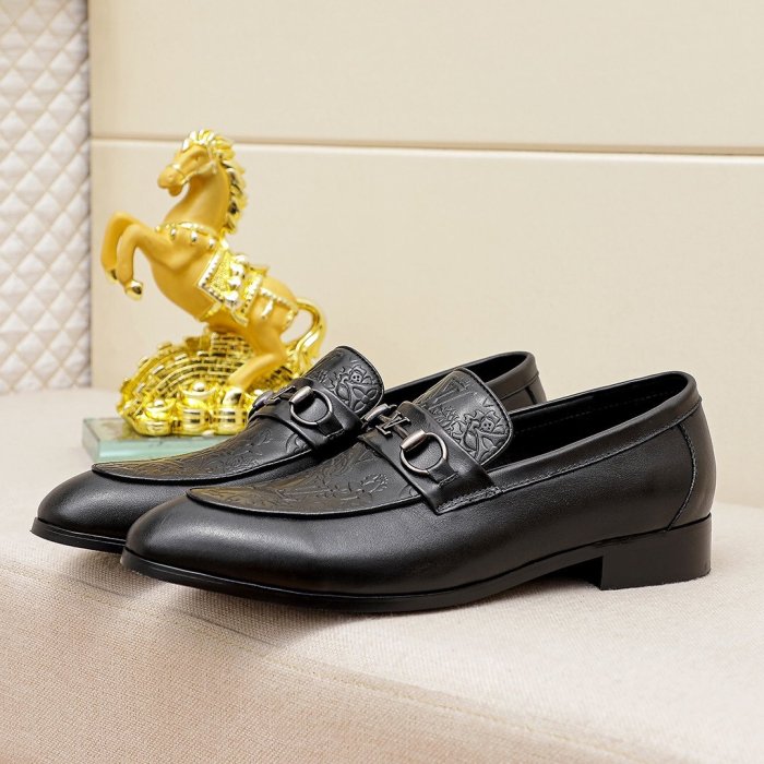 Louis Vuitton Men Shoes Business Luxury Brand LV Dress Shoes with Original Box