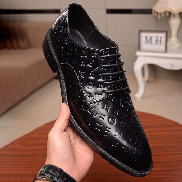 Louis Vuitton Men Shoes Business Luxury Brand LV Dress Shoes with Original Box