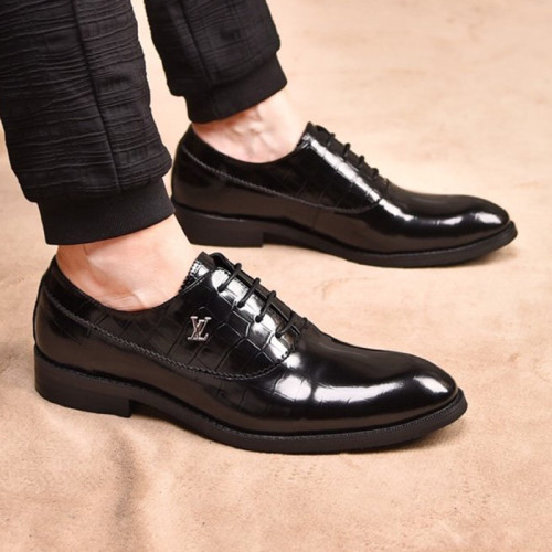 Louis Vuitton Men Shoes Business Luxury Brand LV Dress Shoes with Original Box