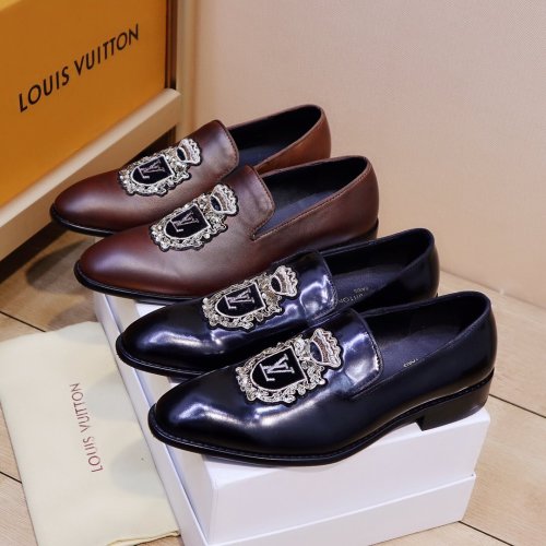 Louis Vuitton Men Shoes Business Luxury Brand LV Dress Shoes with Original Box