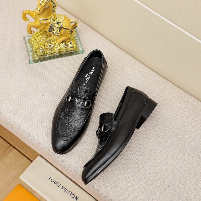 Louis Vuitton Men Shoes Business Luxury Brand LV Dress Shoes with Original Box