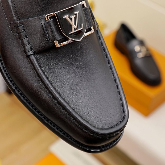 Louis Vuitton Men Shoes Business Luxury Brand LV Dress Shoes with Original Box