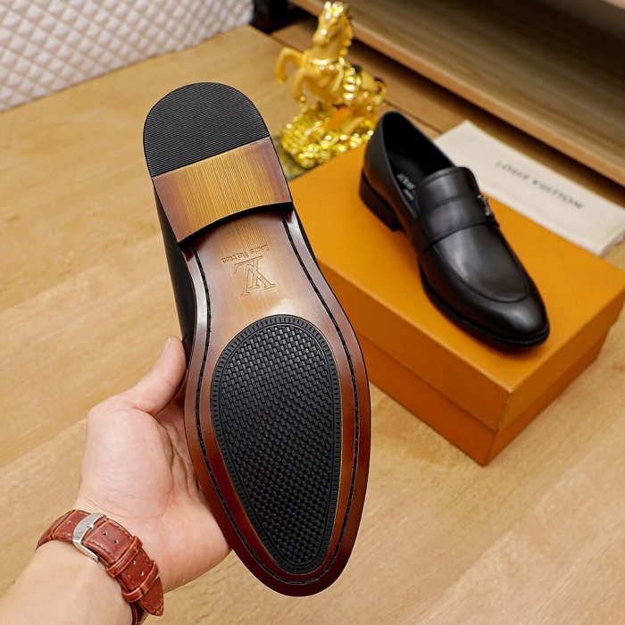 Louis Vuitton Men Shoes Business Luxury Brand LV Dress Shoes with Original Box
