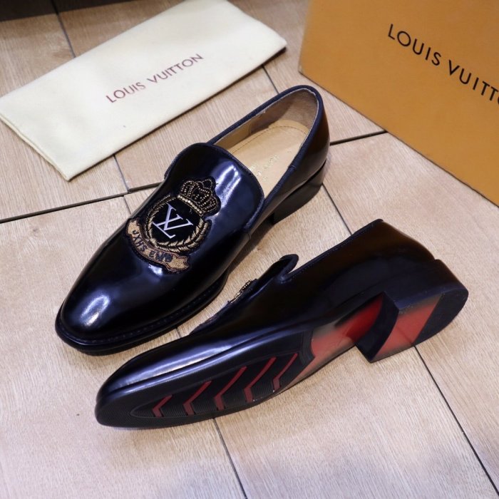 Louis Vuitton Men Shoes Business Luxury Brand LV Dress Shoes with Original Box