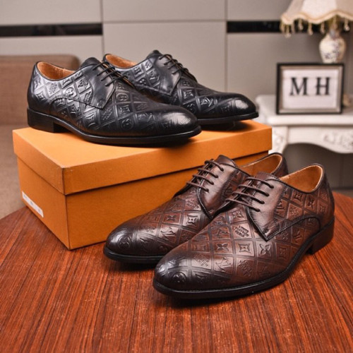 Louis Vuitton Men Shoes Business Luxury Brand LV Dress Shoes with Original Box