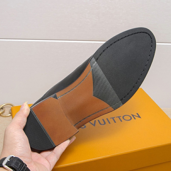 Louis Vuitton Men Shoes Business Luxury Brand LV Dress Shoes with Original Box