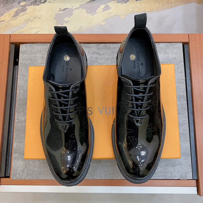 Louis Vuitton Men Shoes Business Luxury Brand LV Dress Shoes with Original Box
