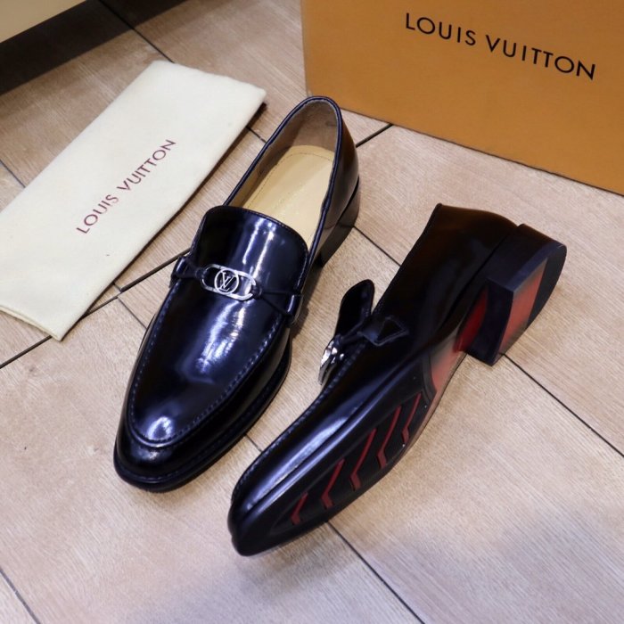 Louis Vuitton Men Shoes Business Luxury Brand LV Dress Shoes with Original Box
