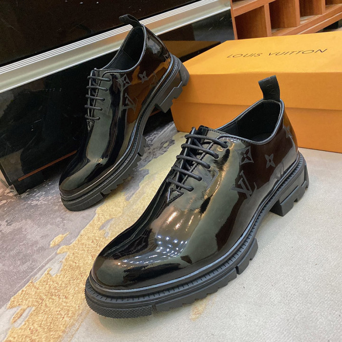 Louis Vuitton Men Shoes Business Luxury Brand LV Dress Shoes with Original Box