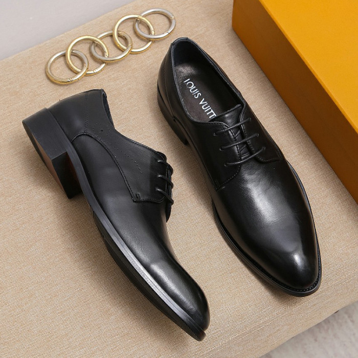 Louis Vuitton Men Shoes Business Luxury Brand LV Dress Shoes with Original Box