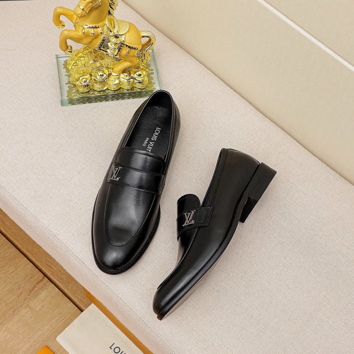 Louis Vuitton Men Shoes Business Luxury Brand LV Dress Shoes with Original Box