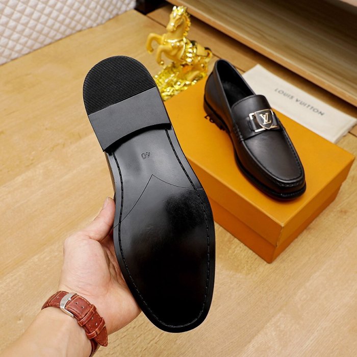 Louis Vuitton Men Shoes Business Luxury Brand LV Dress Shoes with Original Box