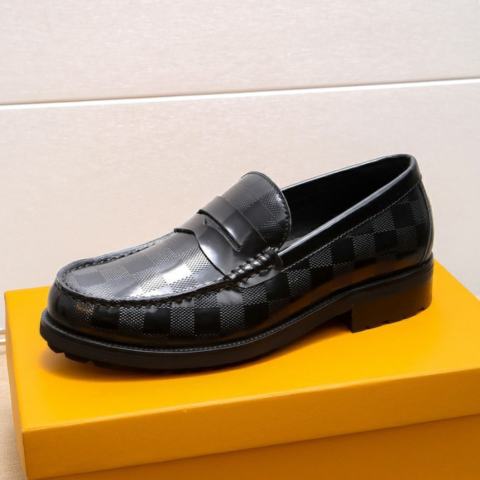Louis Vuitton Men Shoes Business Luxury Brand LV Dress Shoes with Original Box