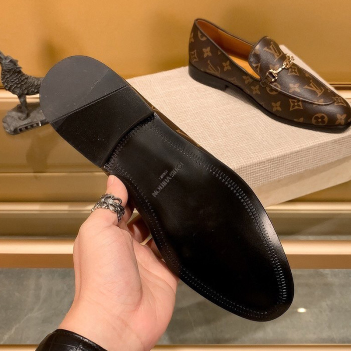 Louis Vuitton Men Shoes Business Luxury Brand LV Dress Shoes with Original Box