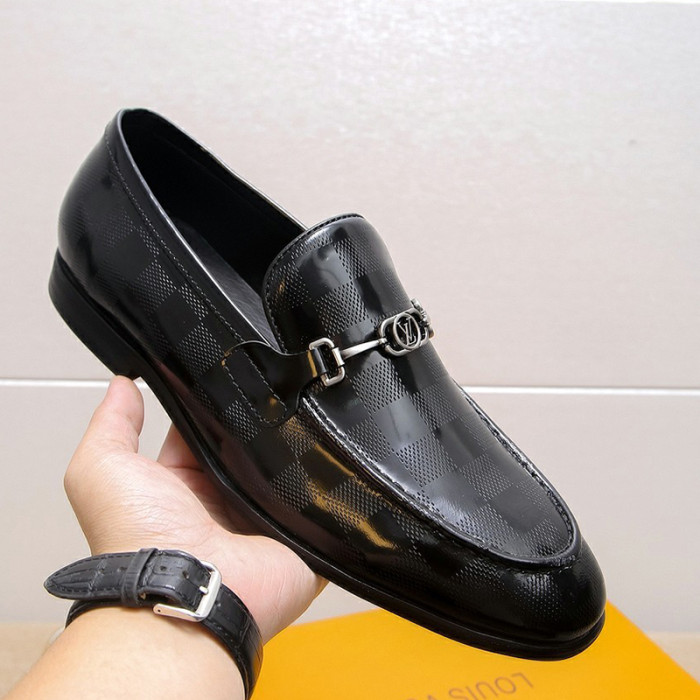 Louis Vuitton Men Shoes Business Luxury Brand LV Dress Shoes with Original Box