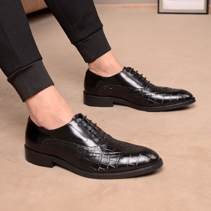 Louis Vuitton Men Shoes Business Luxury Brand LV Dress Shoes with Original Box
