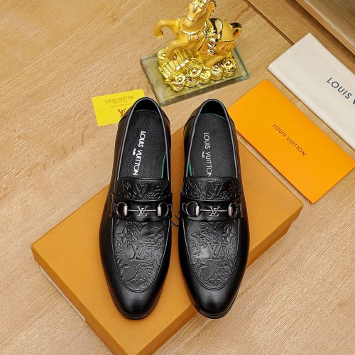 Louis Vuitton Men Shoes Business Luxury Brand LV Dress Shoes with Original Box