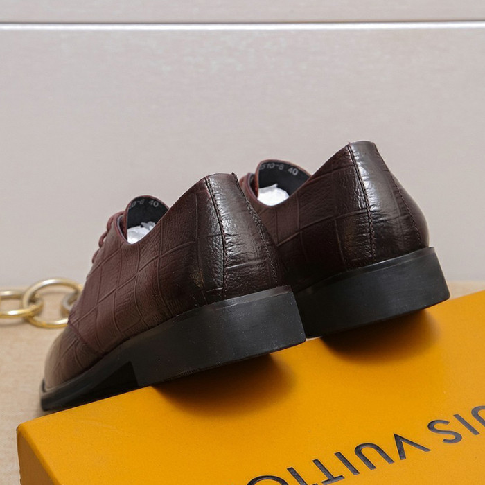 Louis Vuitton Men Shoes Business Luxury Brand LV Dress Shoes with Original Box