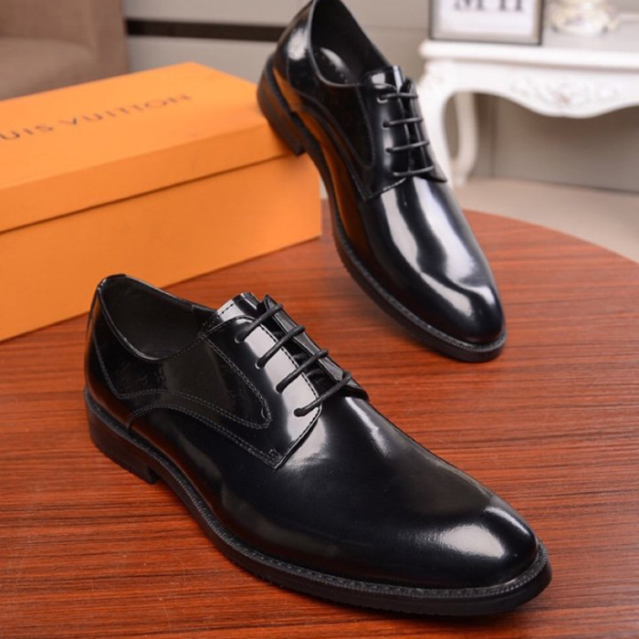 Louis Vuitton Men Shoes Business Luxury Brand LV Dress Shoes with Original Box