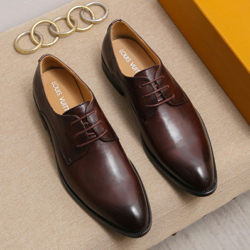 Louis Vuitton Men Shoes Business Luxury Brand LV Dress Shoes with Original Box