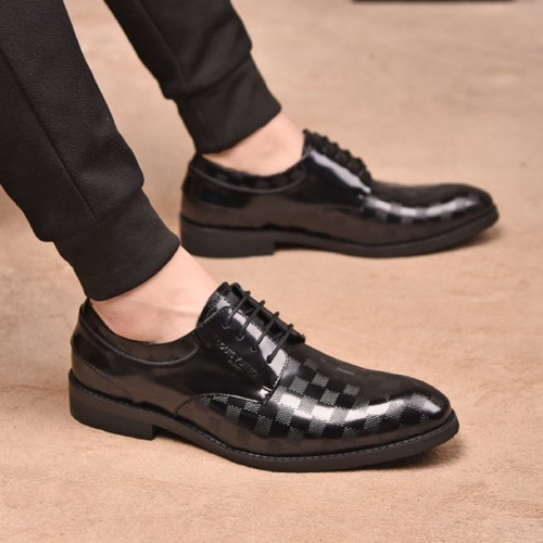 Louis Vuitton Men Shoes Business Luxury Brand LV Dress Shoes with Original Box