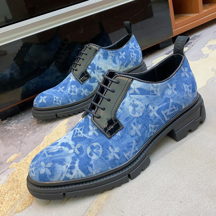 Louis Vuitton Men Shoes Business Luxury Brand LV Dress Shoes with Original Box